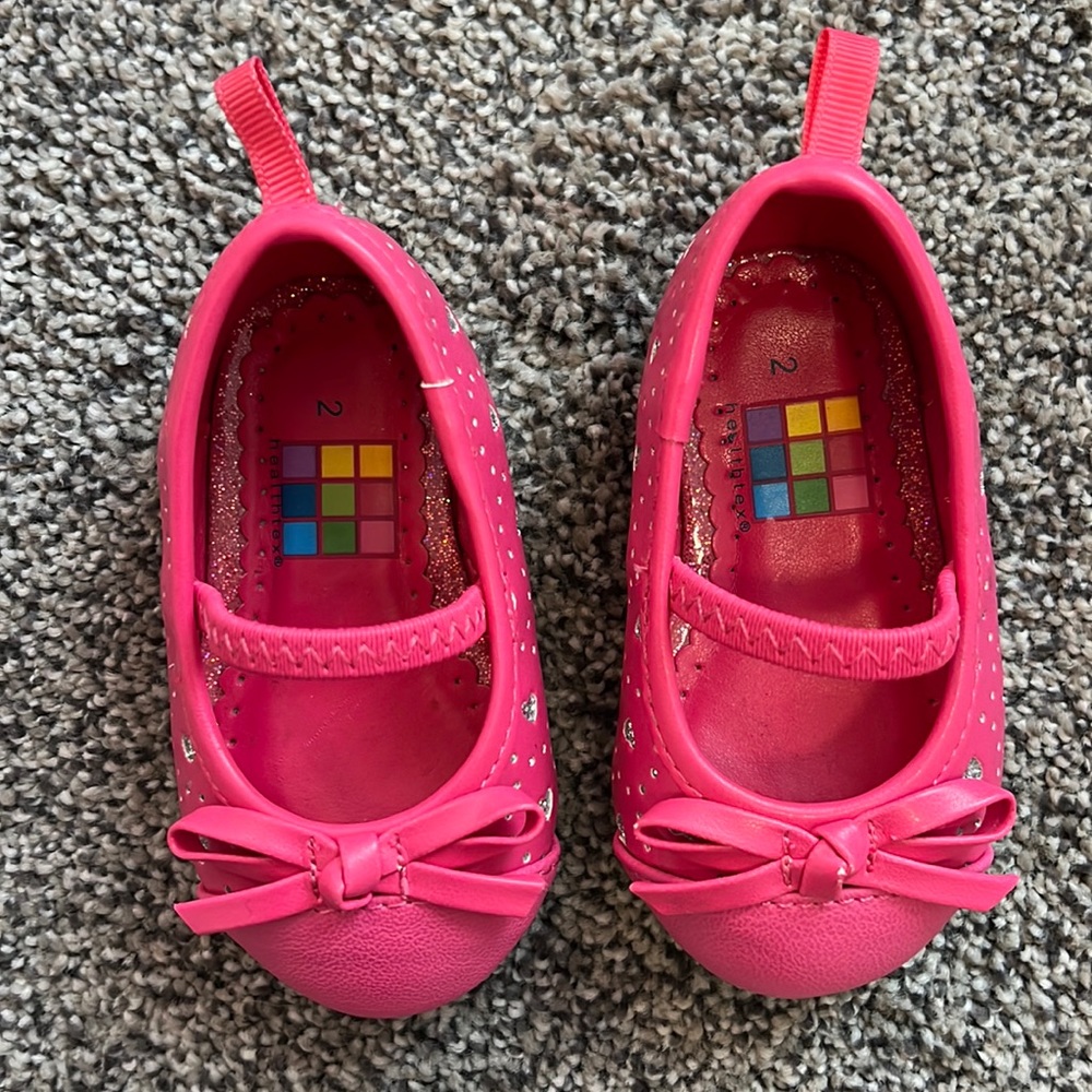 Baby girls pink shoes 2.0 slip on elastic band